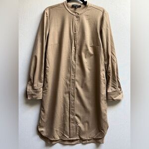 Judith & Charles Virgin Wool long sleeve shirt dress Sz 10